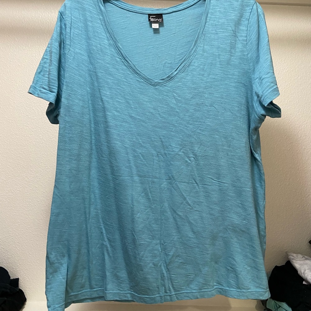 Felina Blue V Neck